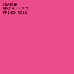 #EA4C89 - French Rose Color Image